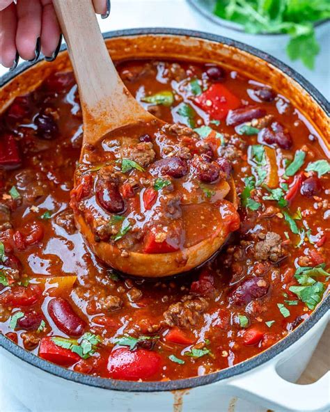 chili made with beef stock