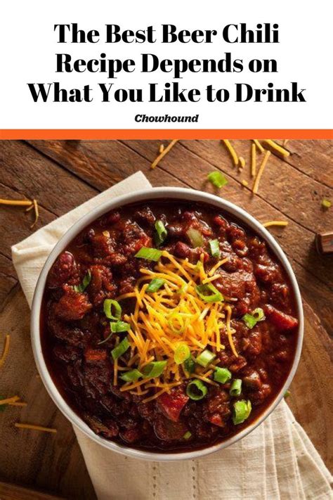 chili made with beer