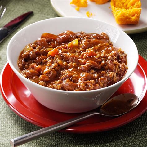 chili recipes with beans and beef