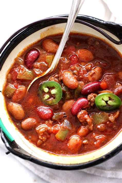 chili with stew meat and beans