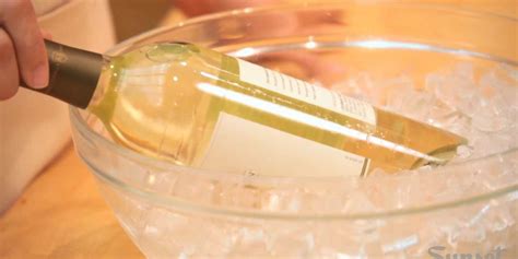 Chill White Wine Before Serving
