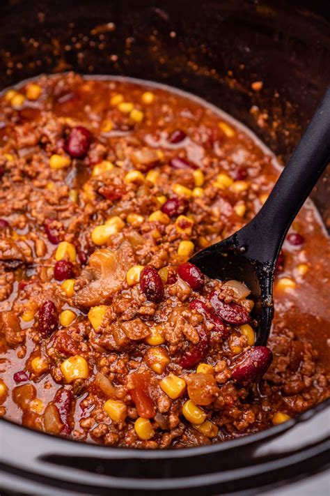 chilli con carne in the slow cooker