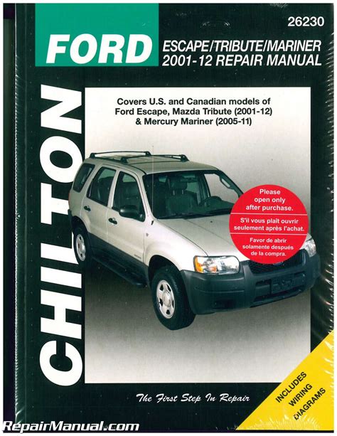📢 Revamp Your Ride: Unleashing the Power of Chilton Repair Manual for Ford Escape PDF - Deciphering the Top 5 Wiring Hacks!
