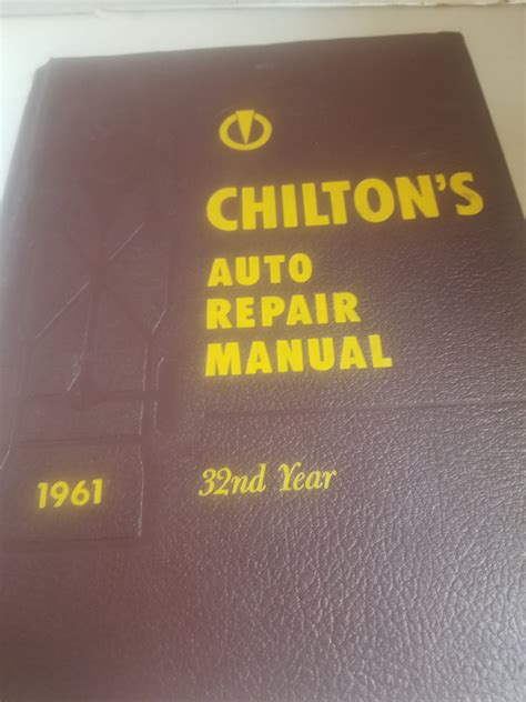 chilton auto repair manual