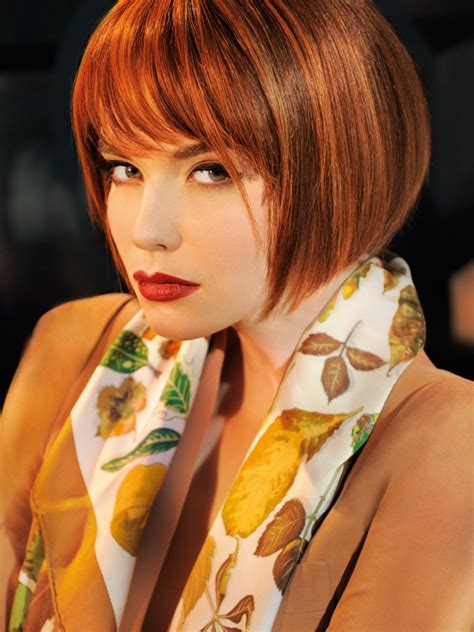 chin length textured bob with bangs