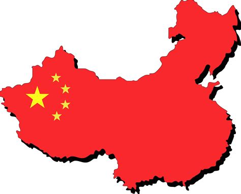 China Map And Flag