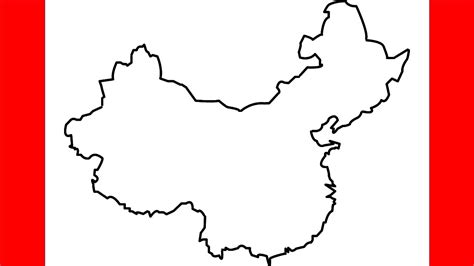 China Map Drawing Easy