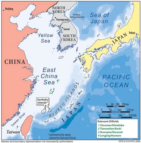 China Map East China Sea