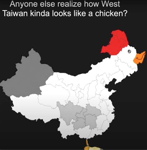 China Map Looks Like Chicken