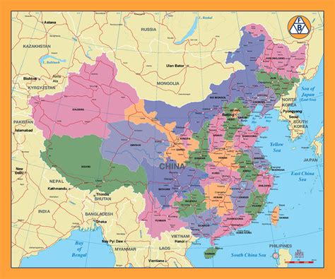China Map Major Cities