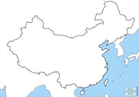 China Map No Labels