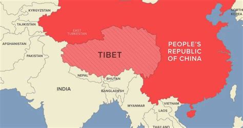 China Map Without Tibet