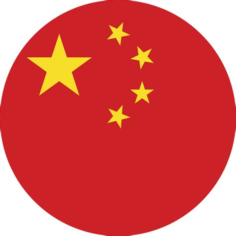 china flag circle png