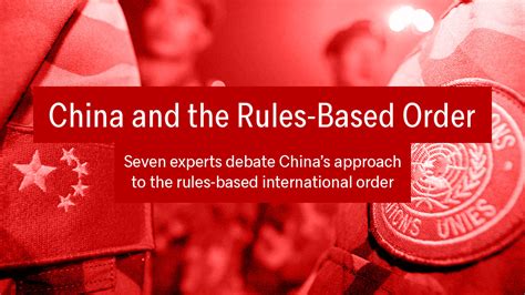 China Rules Based Order