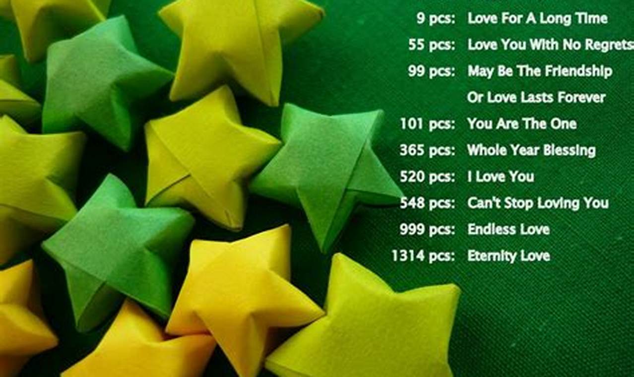 chinese lucky stars origami meaning