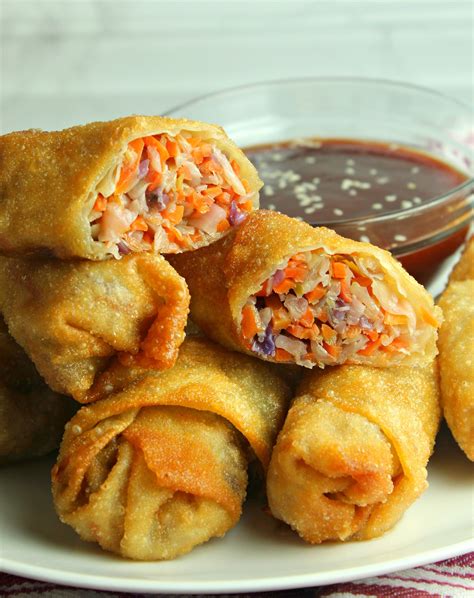 Chinese egg roll recipe with pork, cabbage and water chestnuts Egg Roll