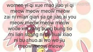 chinese song meow meow meow lyrics