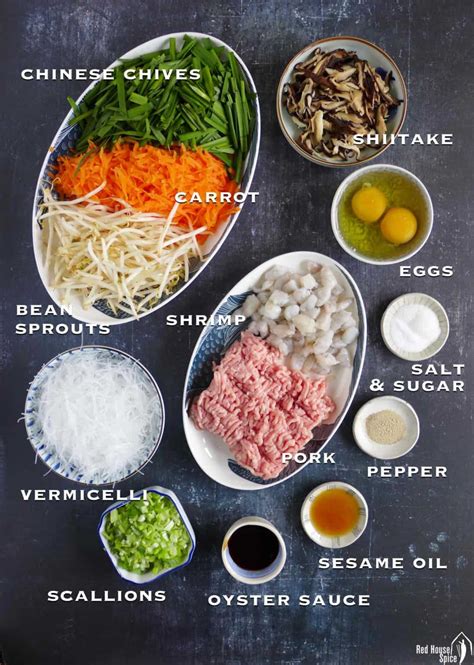 chinese spring roll ingredients