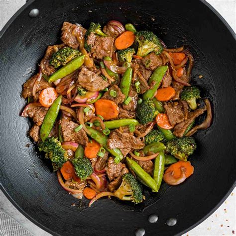 chinese steak and vegetables