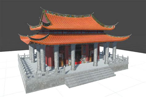 chinese temple 3d model free download