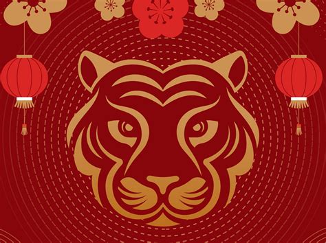 Frohes chinesisches neues Jahr 2022 Jahr des Tigers