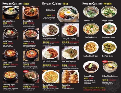 Chingu Korean Menu