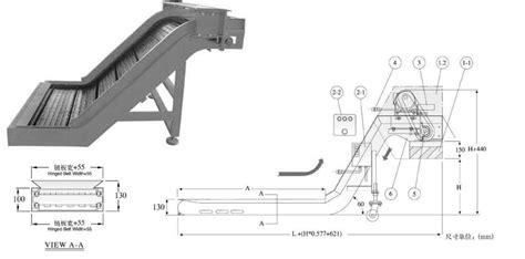 Chip Conveyor Drawing