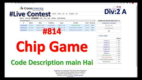 Chip Game Codeforces