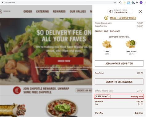 Chipotle Discount Offers