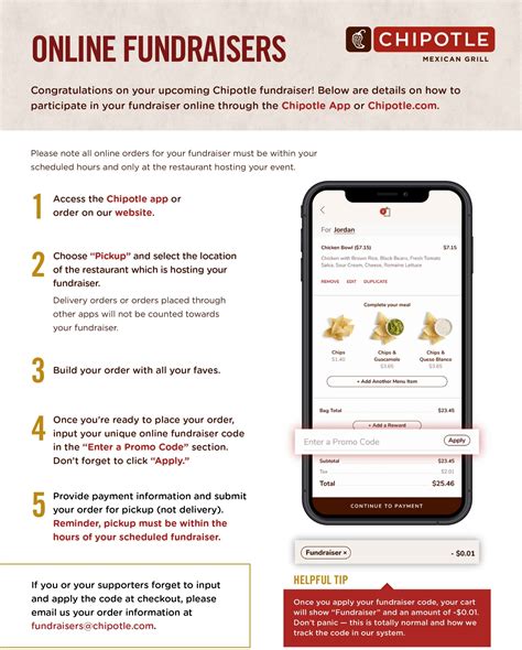 Chipotle Fundraiser Promo Code