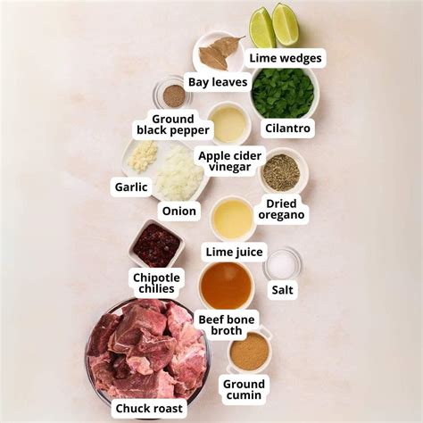 Chipotle Ingredients Barbacoa