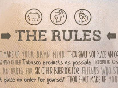 Chipotle Rules