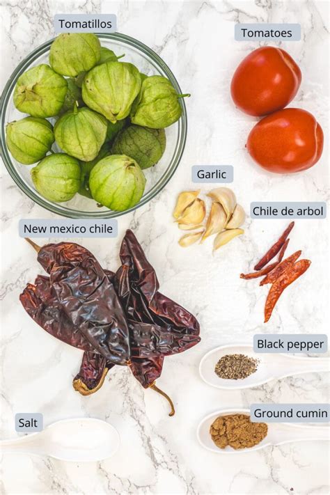 Chipotle Tomatillo Salsa Ingredients