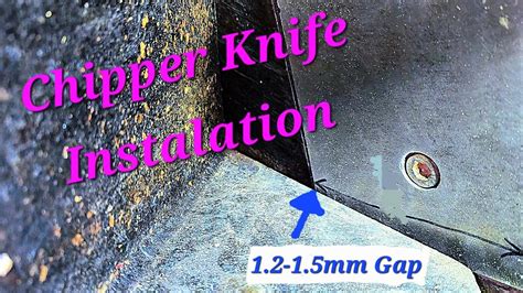 Chipper Knife Gap Setting