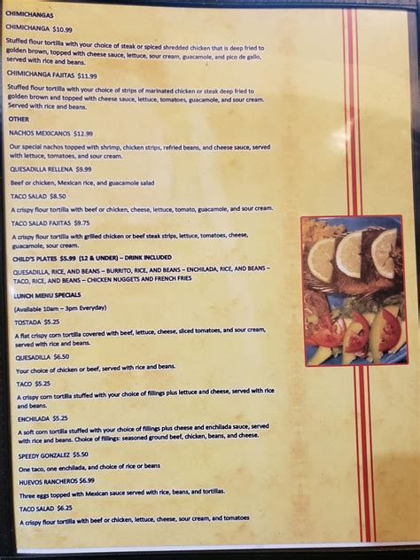 Chips And Salsa Menu