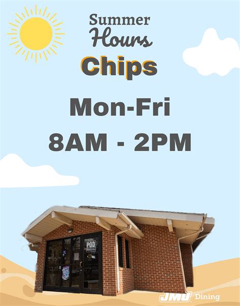 Chips Jmu Hours
