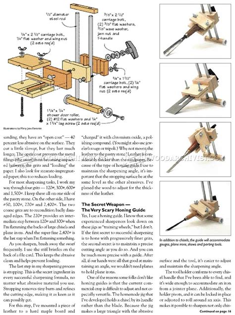 Chisel Sharpening Jig Plans