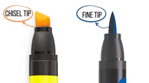 Chisel Tip Vs Fine Tip