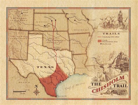 Chisholm Trail On Us Map
