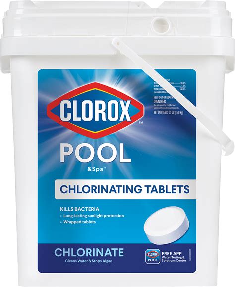 Clorox Pool and Spa 3inch Active 99 Chlorine Tablets 35lbs