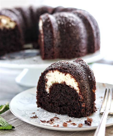 Chocolate Bundt Cake With Cream Cheese Filling Using Cake Mix