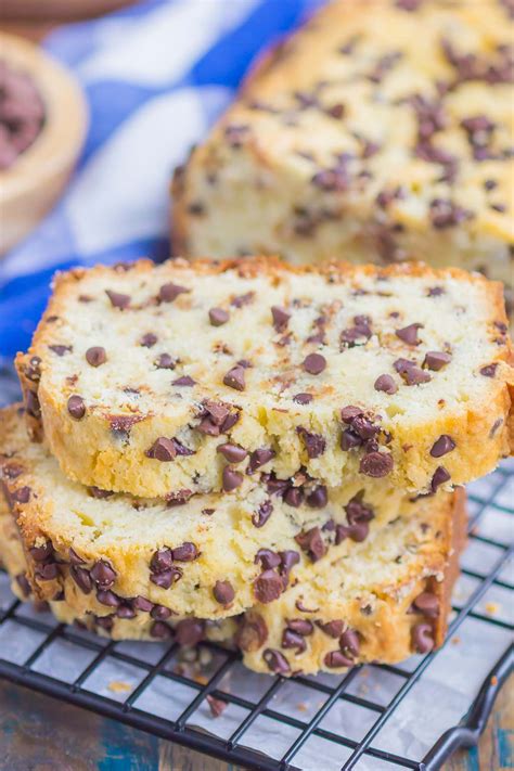 Chocolate Chip Pound Cake (with sour cream) Vintage Kitchen Notes