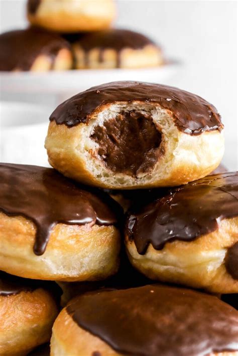 Indulge In The Decadent Delight Of Chocolate Cream Filled Donuts