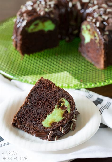 Chocolate Mint Bundt Cake