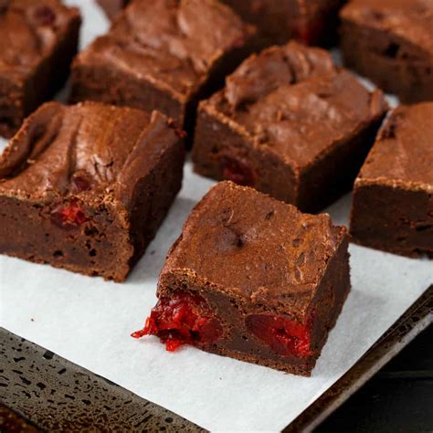 chocolate and cherry brownies recipe