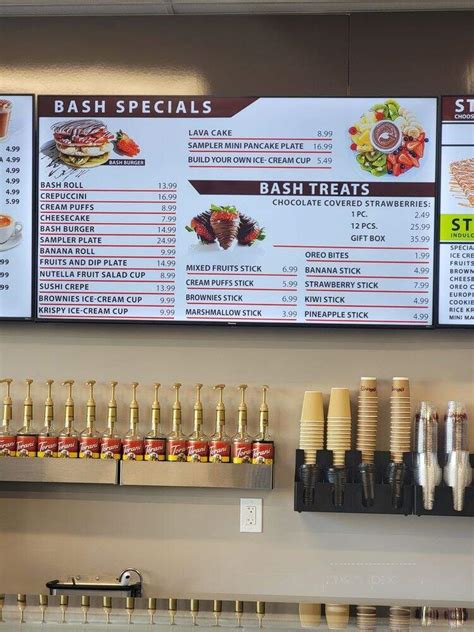 Chocolate Bash Sacramento Menu