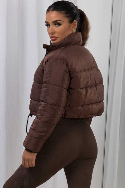 chocolate brown crop jacket