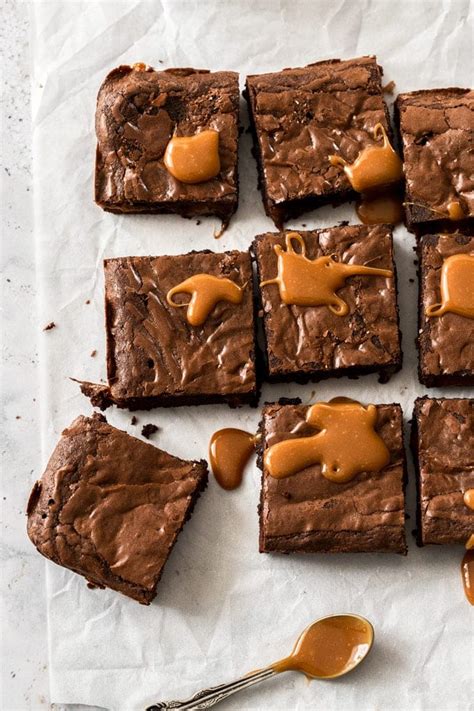 chocolate caramel brownies from scratch