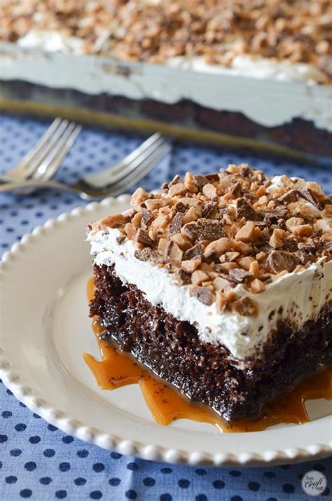 chocolate caramel poke cake recipe