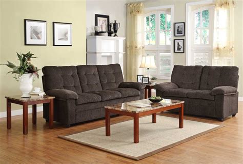 List Of Chocolate Chenille Sofa Set For Small Space